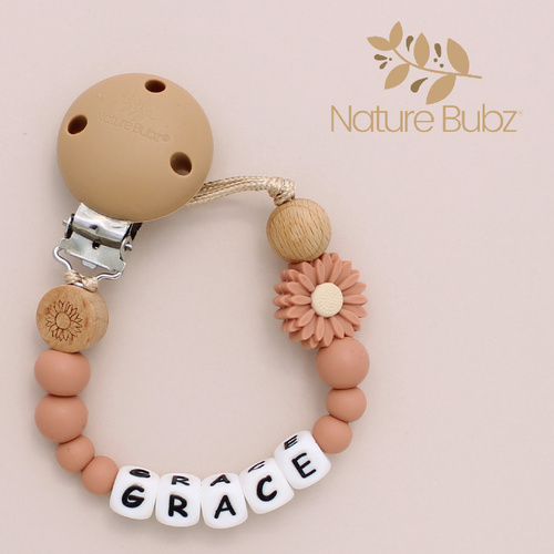 PERSONALISED DAISY dummy clip